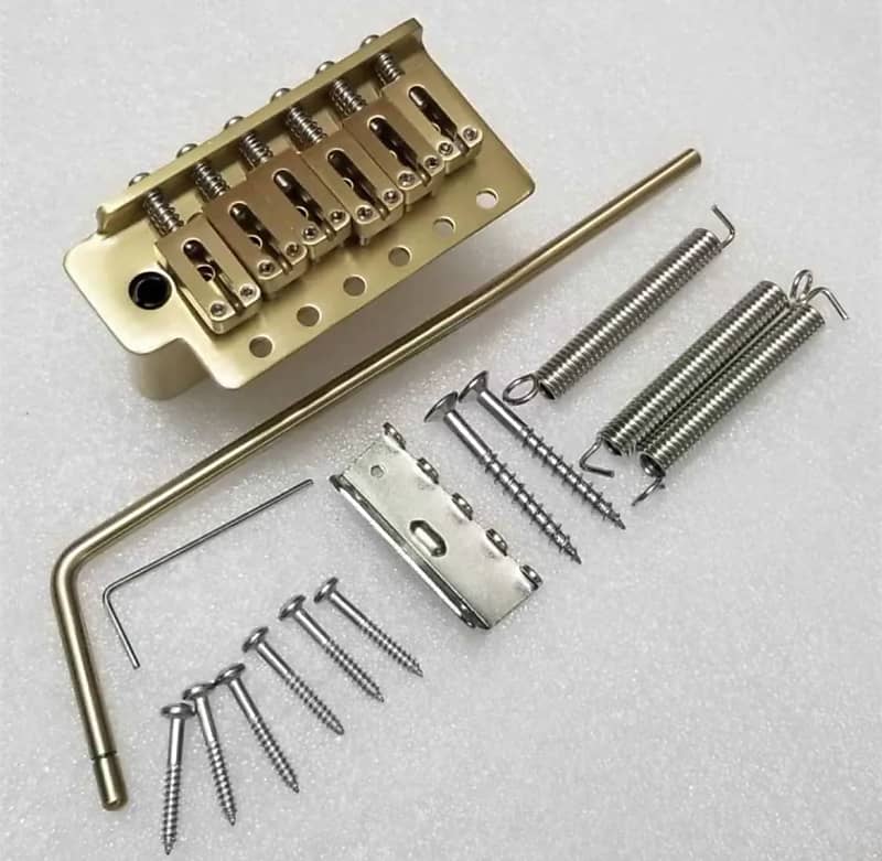 Whole Brass Tremolo Full Block 6-Point Style 52.5mm All Brass Vintage Strat Style Bridge-M1152