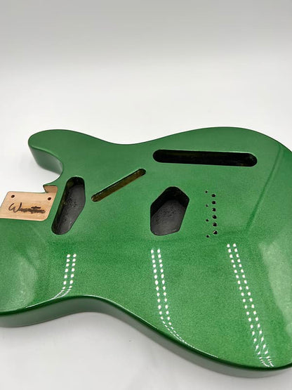 Warmtone Custom Guitars Tele Style Guitar Body “Pure Green”