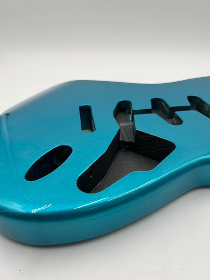 Warmtone Custom Guitars Strat Style Guitar Body “Blue Shimmer”