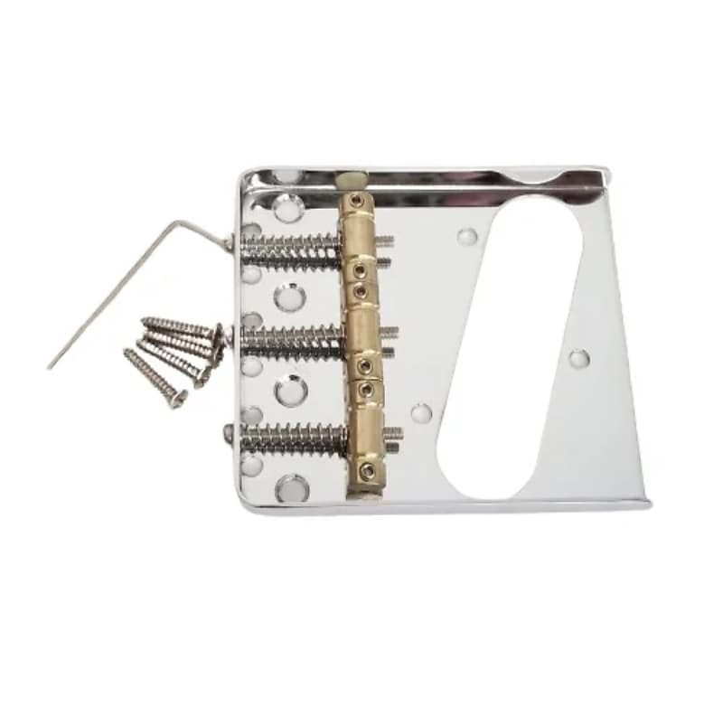 Warmtone Custom Guitars Tele Bridge Series #2 Vintage Ash Tray Chrome 3 Brass Saddles