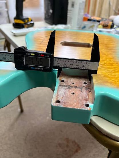 Warmtone Custom Guitars Tele Body Quilt Maple “Arctic Quilt” Telecaster