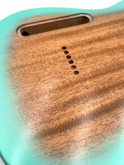 Warmtone Custom Guitars Tele Body Quilt Maple “Arctic Quilt” Telecaster