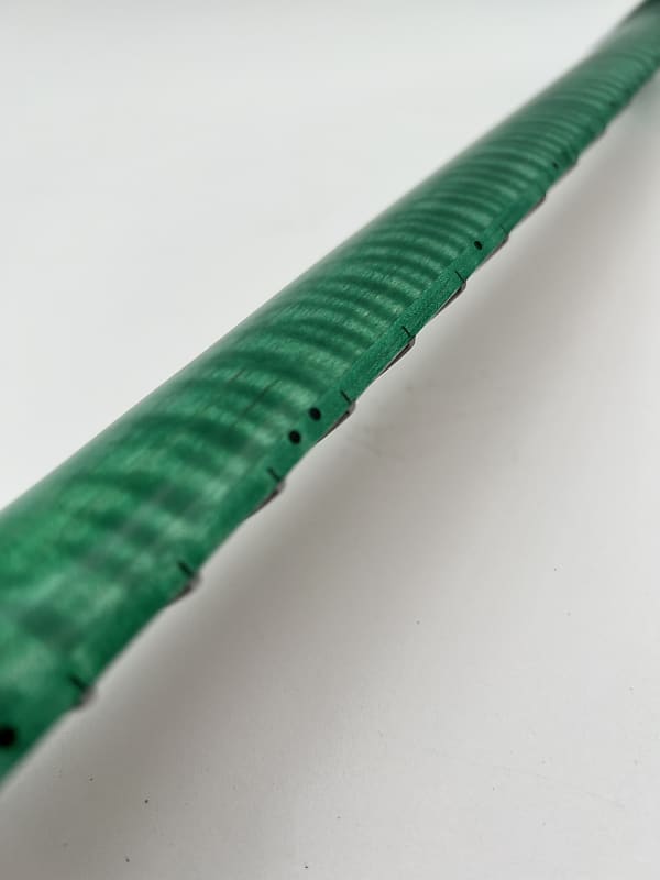 Warmtone Custom Guitars Flamed Maple Strat Style Neck- Green Flames #2