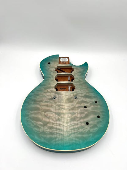 Warmoth Regal Custom 7a Quilt Maple Mahogany Back