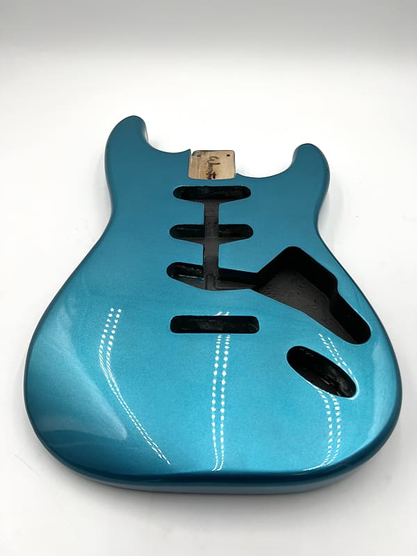 Warmtone Custom Guitars Strat Style Guitar Body “Blue Shimmer”