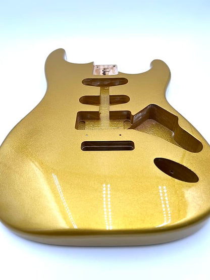 Warmtone Custom Guitars “Purely Gold” Strat Body Stratocaster