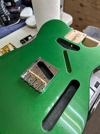 Warmtone Custom Guitars Tele Style Guitar Body “Pure Green”