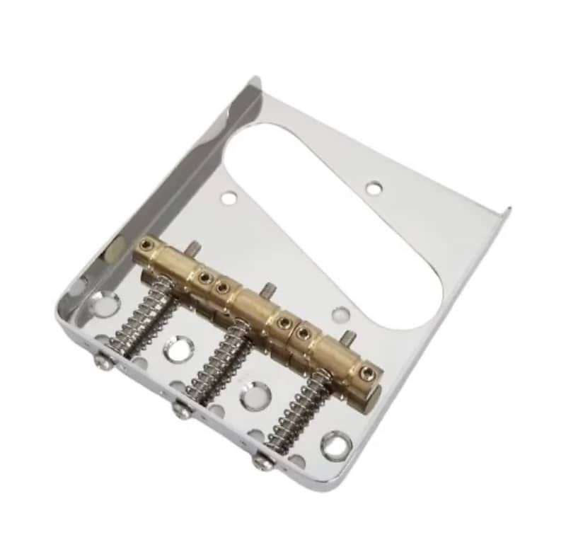 Warmtone Custom Guitars Tele Bridge Series #2 Vintage Ash Tray Chrome 3 Brass Saddles