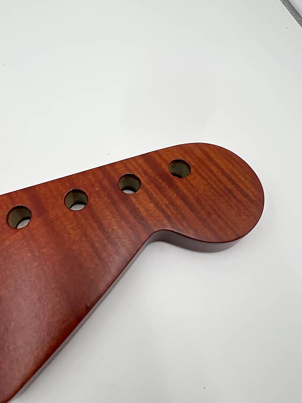 Warmoth Flamed Maple “Deep Red” Strat Neck