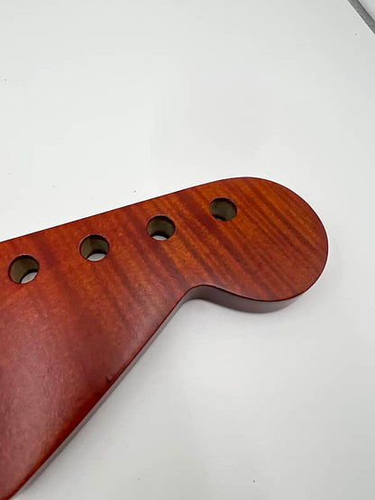 Warmoth Flamed Maple “Deep Red” Strat Neck