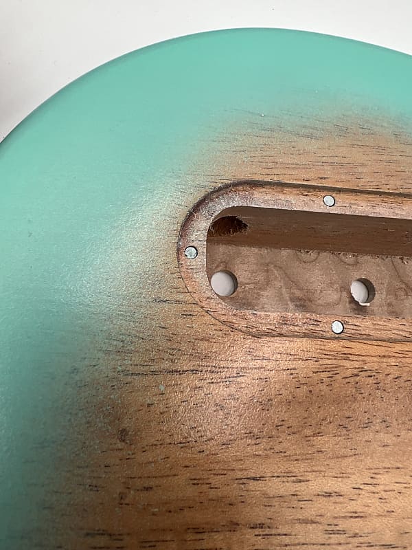 Warmtone Custom Guitars Tele Body Quilt Maple “Arctic Quilt” Telecaster