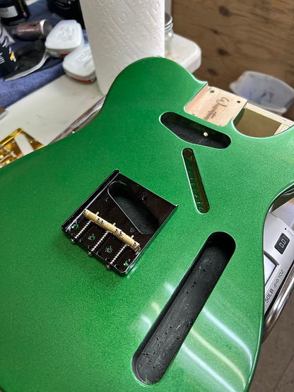 Warmtone Custom Guitars Tele Style Guitar Body “Pure Green”