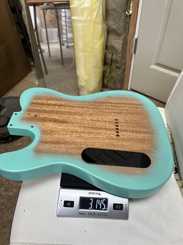 Warmtone Custom Guitars Tele Body Quilt Maple “Arctic Quilt” Telecaster