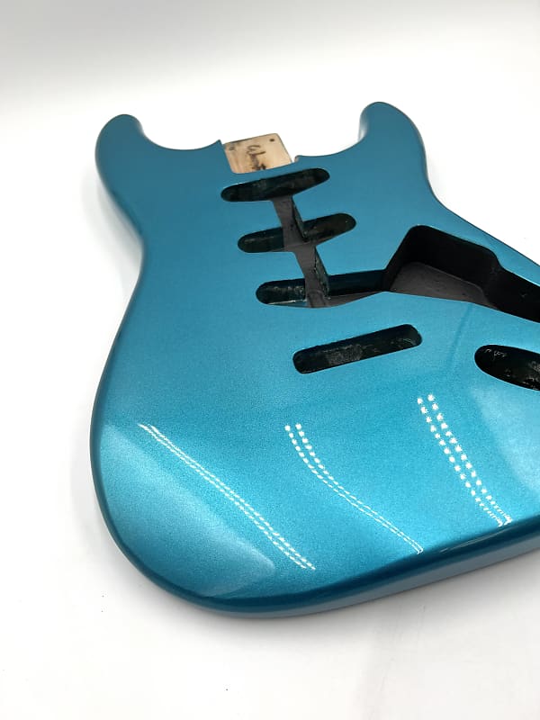 Warmtone Custom Guitars Strat Style Guitar Body “Blue Shimmer”