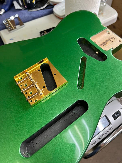 Warmtone Custom Guitars Tele Style Guitar Body “Pure Green”