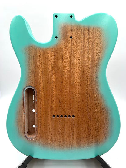 Warmtone Custom Guitars Tele Body Quilt Maple “Arctic Quilt” Telecaster