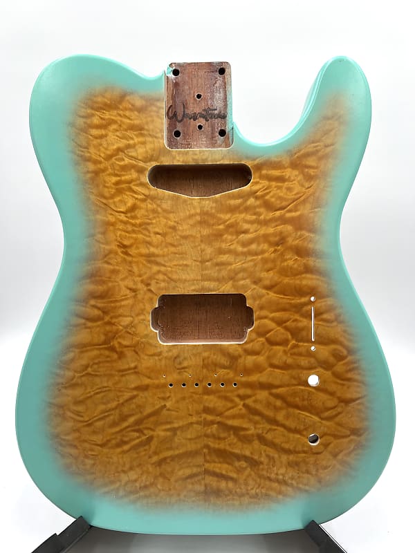Warmtone Custom Guitars Tele Body Quilt Maple “Arctic Quilt” Telecaster