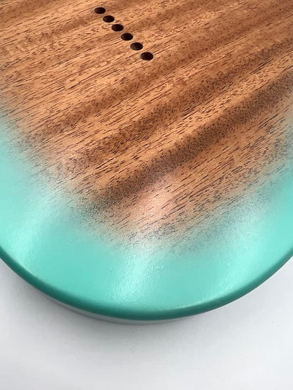 Warmtone Custom Guitars Tele Body Quilt Maple “Arctic Quilt” Telecaster