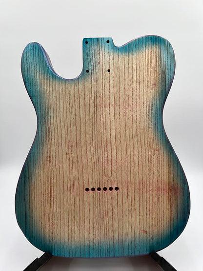 Warmtone Custom Guitars Telecaster  “Mermaids Beach” Guitar Body 1 Piece Swamp Ash