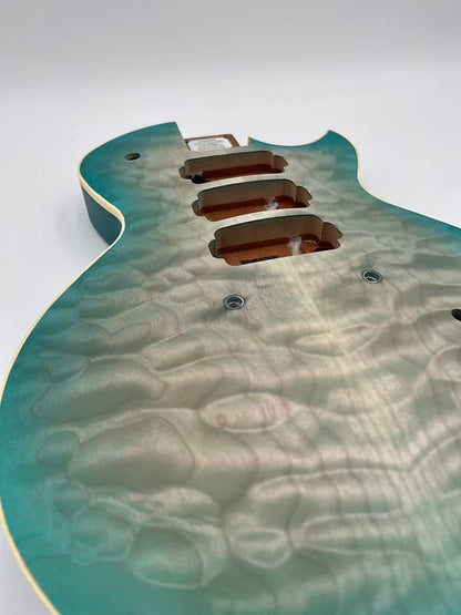Warmoth Regal Custom 7a Quilt Maple Mahogany Back