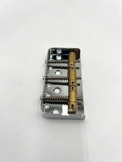 Warmtone Custom Guitars Top Loader Tele/Strat Hybrid Bridge-3 Brass Saddles- Chrome
