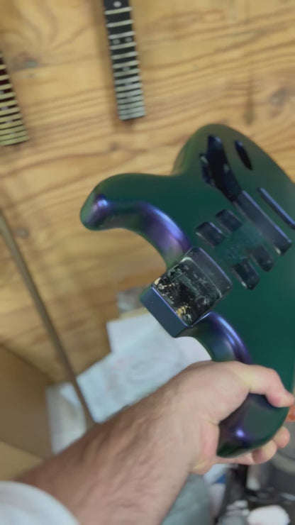 Warmtone CG HHH Strat Body “Blue Green Purple Color Shift”