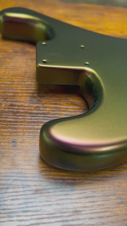 Warmtone Custom Guitars Strat Guitar Body “Green Mauve Gold Color Shift”