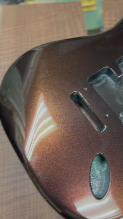 Warmtone Custom Guitars Strat Guitar Body “Mocha Sparkle”