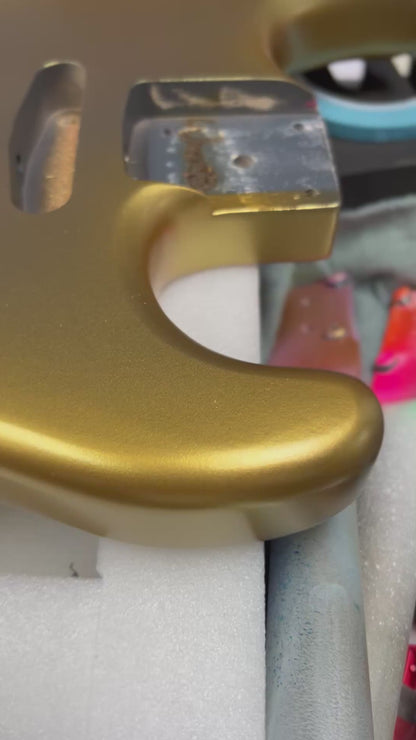 Warmtone Custom Guitars HSS Strat Guitar Body “Golden Burst”