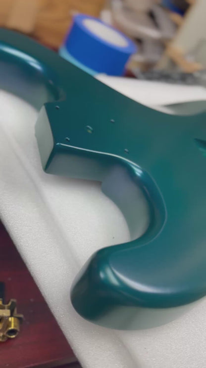 Warmtone CG HSS Strat Guitar Body “Sharp Teal” Colorshift