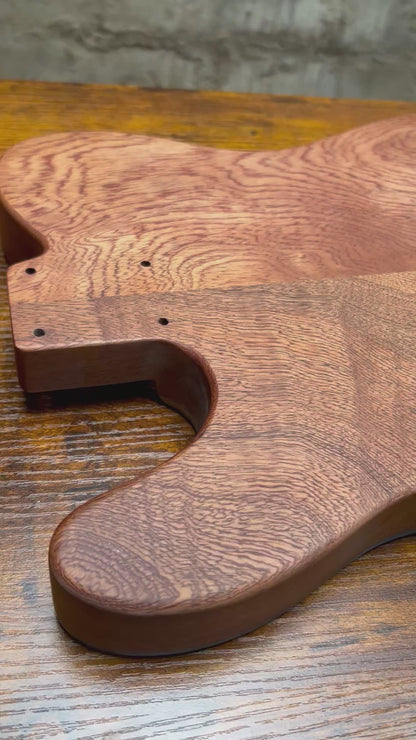 Warmtone Custom Guitars Burl Epoxy Resin Tele Body “Water” #241