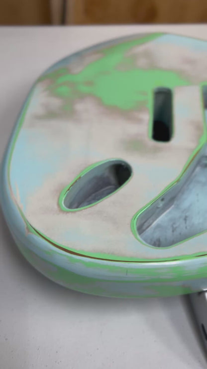 Warmtone Custom Guitars Strat Style Guitar Body Relic “Clouds” Nitro