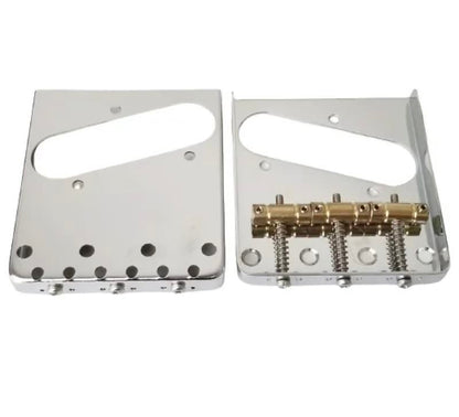 Warmtone Custom Guitars Tele Bridge Series #2 Vintage Ash Tray Chrome 3 Brass Saddles