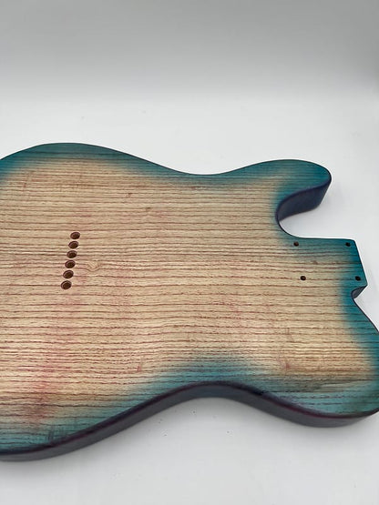 Warmtone Custom Guitars Telecaster  “Mermaids Beach” Guitar Body 1 Piece Swamp Ash