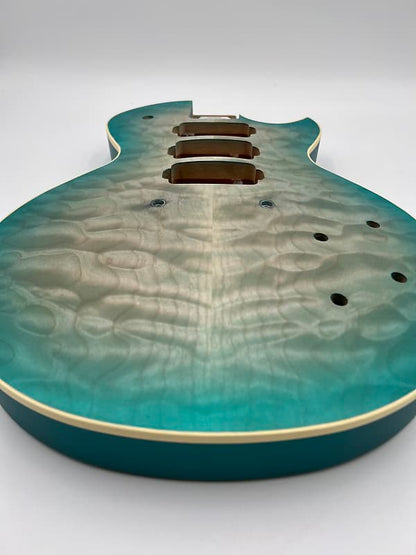 Warmoth Regal Custom 7a Quilt Maple Mahogany Back