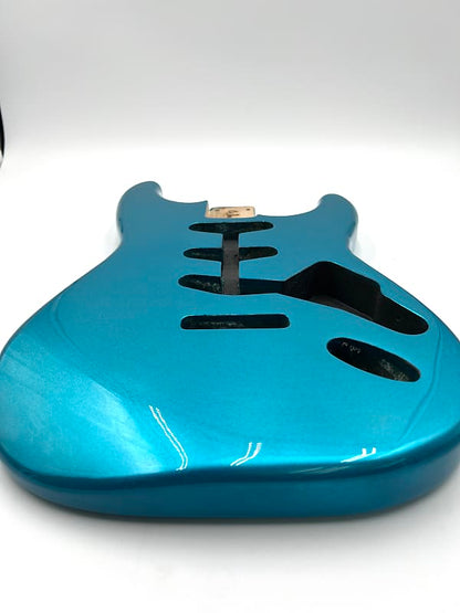 Warmtone Custom Guitars Strat Style Guitar Body “Blue Shimmer”