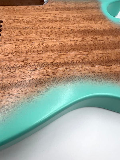 Warmtone Custom Guitars Tele Body Quilt Maple “Arctic Quilt” Telecaster