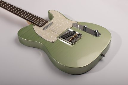 Made To Order Custom Nitrocellulose Lacquer Guitar Paint Job-Fender-Sage Green – Metallic