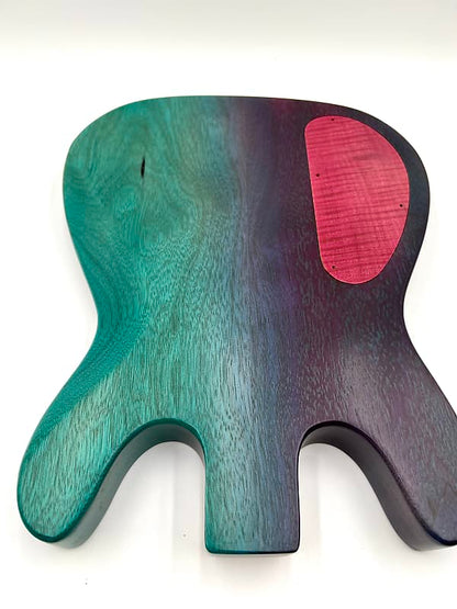 Warmtone Custom Guitars “Colorful Ocean” White Korina Back