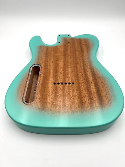 Warmtone Custom Guitars Tele Body Quilt Maple “Arctic Quilt” Telecaster