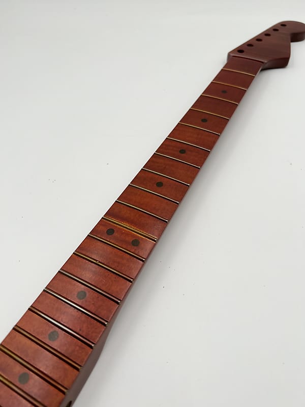 Warmoth Flamed Maple “Deep Red” Strat Neck