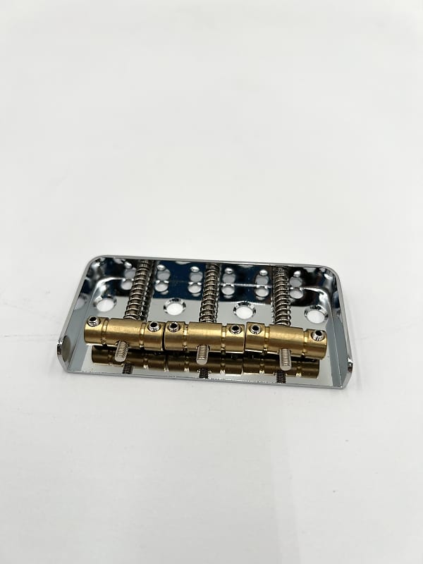 Warmtone Custom Guitars Top Loader Tele/Strat Hybrid Bridge-3 Brass Saddles- Chrome
