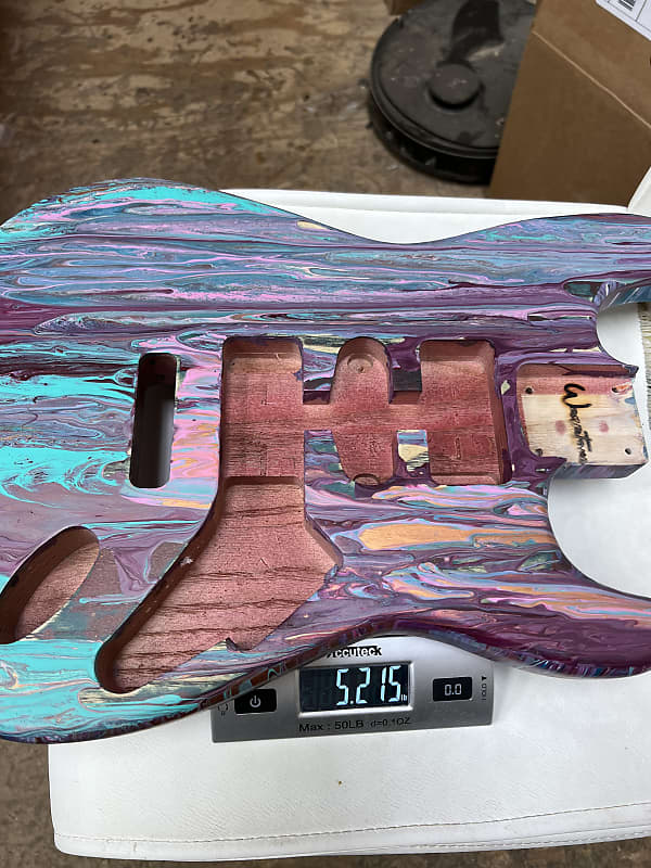 Warmtone Custom Guitars “Stunning Shmear and Swirl” Strat Body