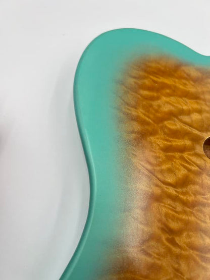 Warmtone Custom Guitars Tele Body Quilt Maple “Arctic Quilt” Telecaster